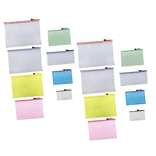 GRIRIW Mesh Reißverschluss Beutel Wiederverschließbare Aufbewahrungstaschen Für Dokumente A3 A4 A5 A6 B4 B5 B6 B8 Je Pro Größe Praktische Organizer Für von GRIRIW