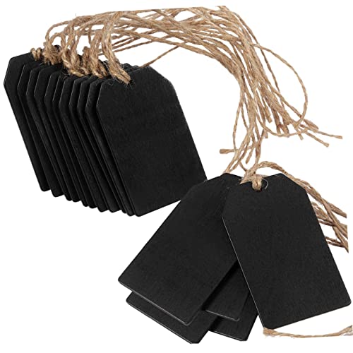 GRIRIW Mini Holzplatten Schwarze Holzscheiben Dekoration DIY Bastelartikel Zum Aufhängen Ideal Für Partys Hochzeiten Und Kreative Handwerksprojekte von GRIRIW