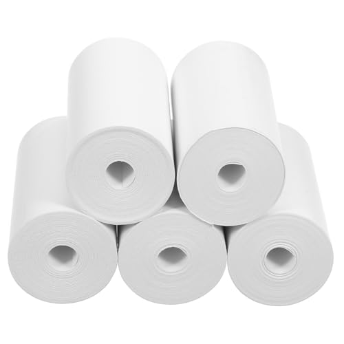 GRIRIW Papier Rolle Thermopapier Für Thermodrucker Selbstklebend 57φ30mm 10 Meter Lang Geeignet Für Kassen Und Etikettendruck Hochwertige Druckerlabels Für Sofortigen Druck Papierrollen von GRIRIW