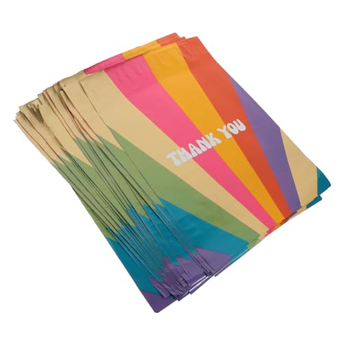 GRIRIW Regenbogen Dankeschön Versandtaschen Wasserdichte Poly Mailer Dekorative Versandbeutel Für Und Versand + Ideal Für Sicheren Versand von GRIRIW