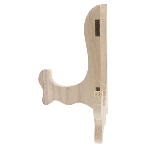 GRIRIW Tellerhalter Aus Holz, Präsentationsständer Für Tee, Kuchen, Teller, Bilderrahmen, Tellerständer Aus Holz, Staffelei Für Kochbücher, Kunst, Teller, Zertifikate von GRIRIW