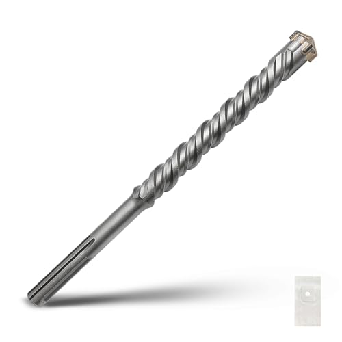 SDS Max Bohrhammer, 30 x 380 mm, Hartmetallspitze, Steinbohrer, Betonbohrer für Mauerwerk, Ziegel, Stein, Beton (Länge: 380 mm, 30 mm Durchmesser) von GRIXLEN