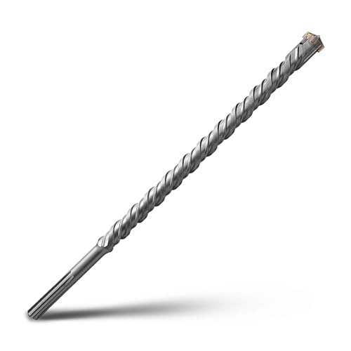 SDS Max Bohrhammer, 30 x 600 mm, Hartmetallspitze, Steinbohrer, Betonbohrer für Mauerwerk, Ziegel, Stein, Beton, 30 x 600 mm von GRIXLEN