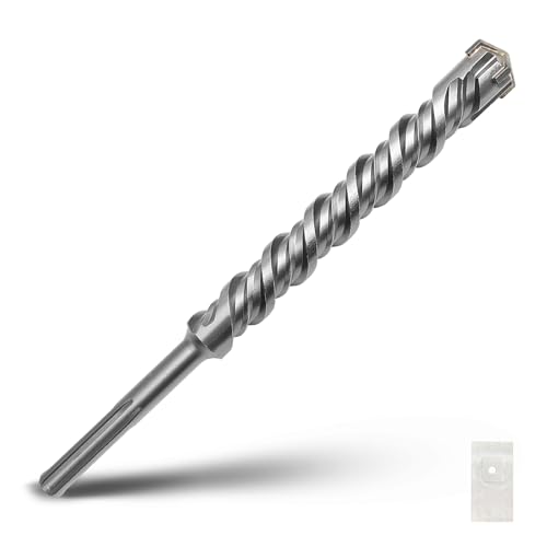 SDS Max Bohrhammer, Hartmetallspitze, Betonbohrer für Mauerwerk, Ziegel, Stein, Beton, Länge: 380 mm, 40 x 380 mm, Durchmesser: 40 mm von GRIXLEN