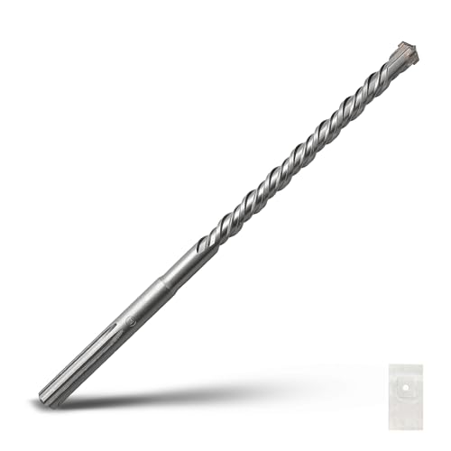 SDS Max Bohrhammerbohrer, 16 x 600 mm, Hartmetallspitze, Steinbohrer, Betonbohrer für Mauerwerk, Ziegel, Stein, Beton (Länge: 600 mm, 16 mm Durchmesser) von GRIXLEN