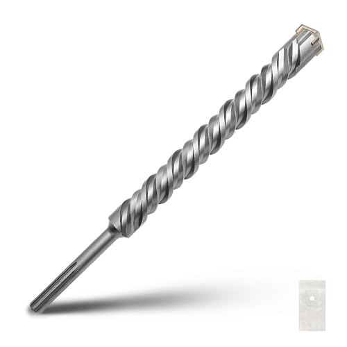 SDS Max Bohrhammerbohrer, 40 x 460 mm, Hartmetallspitze, Steinbohrer, Betonbohrer für Mauerwerk, Ziegel, Stein, Beton, 40 x 460 mm von GRIXLEN