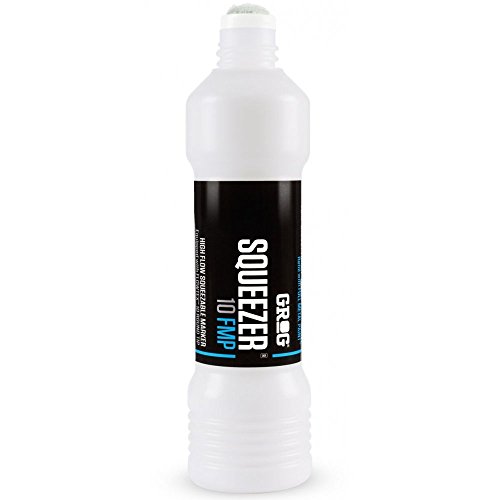 Grog 10 Squeezer - 10mm Refillable Paint Marker Pen - Supplied By Graff-City (BogotÃƒ White - FMP-11) by Grog von GROG