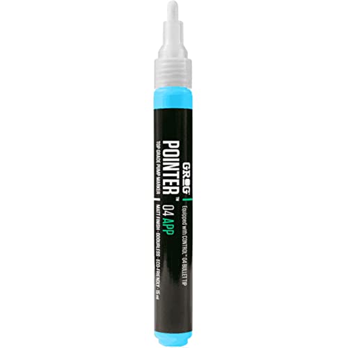 Grog Pointer 04 APP Marker (Iceberg Blue) - 4mm Nib / 15ml Aqua Pro Paint Pen von GROG