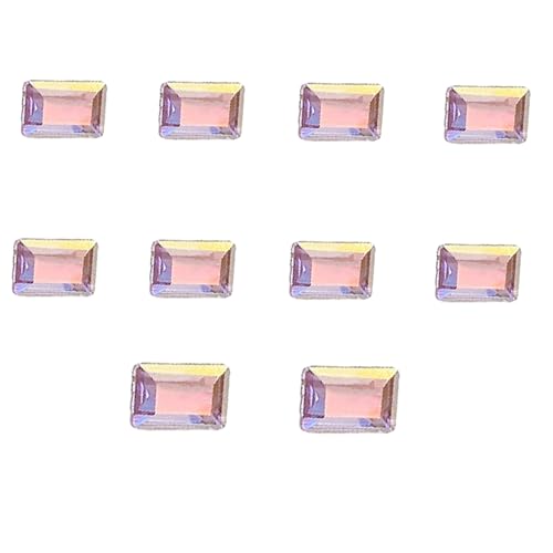 10 Stück modische Kristall-Nagelkunst-Schmuckkristalle, 3D-Strasssteine mit spitzer Unterseite, DIY-Nagel-Strasssteine, Dekoration, mehrfarbige Nagel-Edelsteine von GRONGU