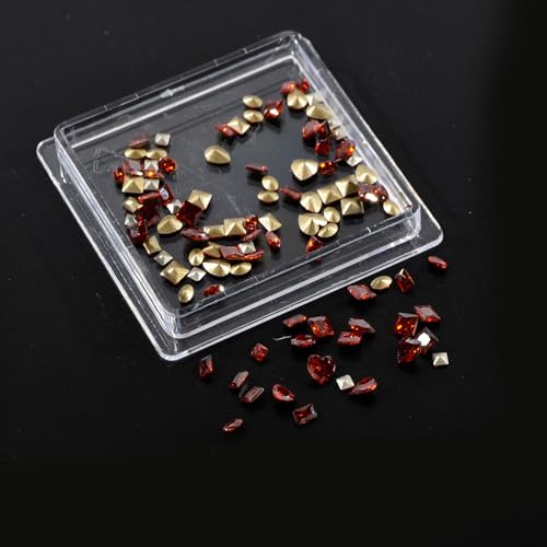100 Stück modische Zirkon-Nagelkunst-Schmuck-Kristalle, 3D-Strasssteine, Nageldekoration, einzigartige Nageldekoration für den Alltag von GRONGU