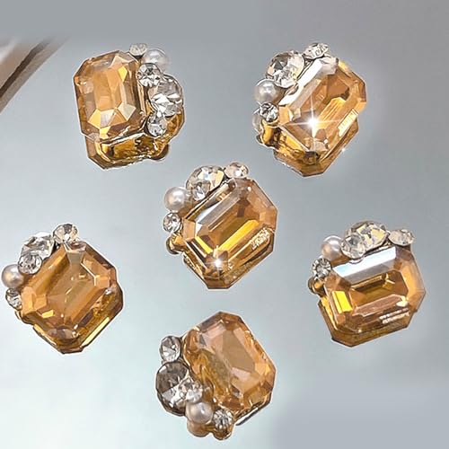 Mini-Nagel-Strasssteine mit flacher Rückseite, 3D-Kristallsteine, Schmuck, DIY, Maniküre, Nageldekoration, Nagelkristalle, Zubehör, Nagelsteine, 10 Stück von GRONGU