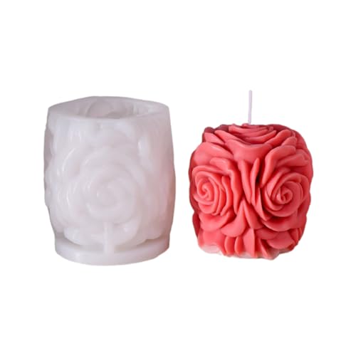 Rosenblütenform, antihaftbeschichtet, leicht zu entformen, für Seife, Schreibtisch, Ornament, Geburtstagsgeschenk, Epoxidharz, Handwerk, einzigartige Geschenkform von GRONGU