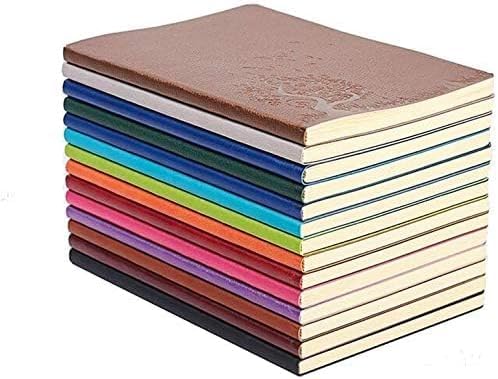 GRT A5 PU Leder Bunte Schreiben Notebook Journal Tagebuch Notizbuch Täglichen Notizblock Nette Reise Journal Notizbücher (Set von 4 Zufällige Farbe) von SINOBAND