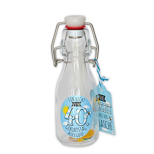 GRUSS&CO 44538 Licht aus der Flasche »40. Geburtstag« von GRUSS & CO