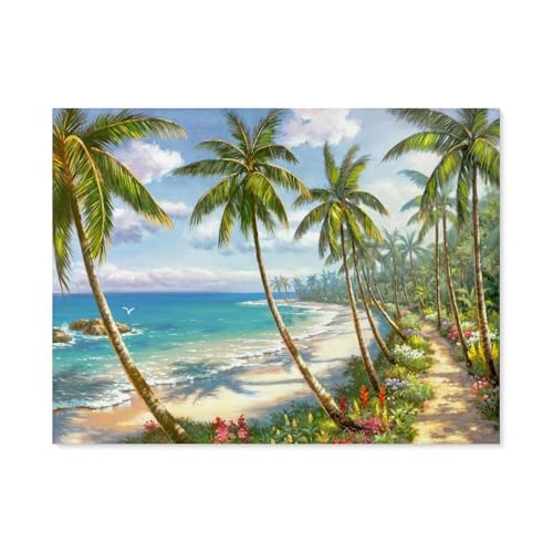 GSBRSNTS 5D diy Diamond Painting，Sandstrand，Full Round Diamantstickerei Mosaik Kreuzstichmuster Perlenstickerei Home Deco（50 x 60 cm/19.68 x 23.62 Zoll）-F89 von GSBRSNTS