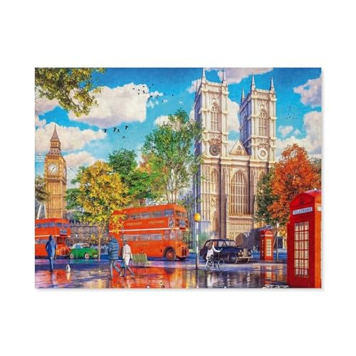 GSBRSNTS DIY Malen nach Zahlen，London，diy malen nach zahlen erwachsene landsch Mit Pinsel und Acrylfarbe Erwachsenenfarbe nach Zahlen Kits Kunst(20x30cm-D94 von GSBRSNTS