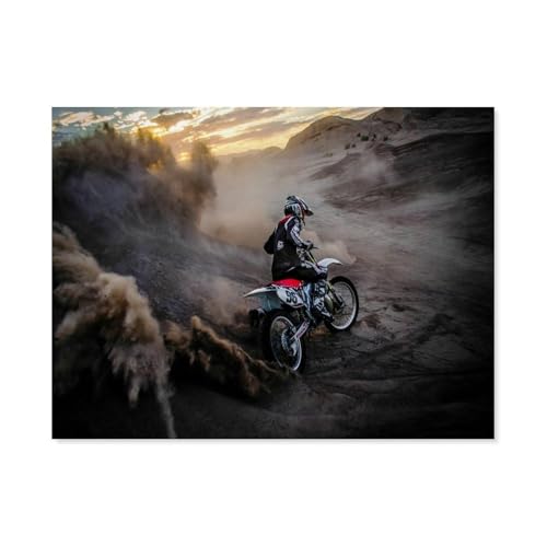 GSBRSNTS Diamond 5D DIY Diamond Painting，Moto-Cross，3D-Stickerei Kreuzstich-Mosaik-Malerei-Dekor（40 x 50 cm/15.74 x 19.68 Zoll）-D16 von GSBRSNTS