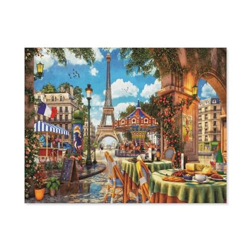 GSBRSNTS Malen nach Zahlen，Pariser Morgen，diy malen nach zahlen erwachsene landsch Mit Pinsel und Acrylfarbe Kits Theme Digital Home Wall Artwork(20x30cm-D6 von GSBRSNTS