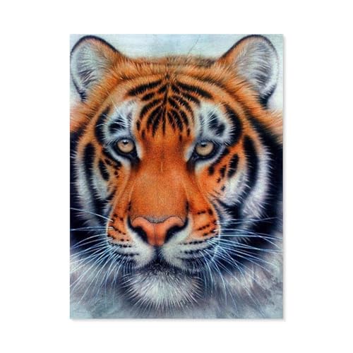 GSBRSNTS Tiger King Animals，Diamant-Malerei-Sets für Erwachsene – 5D-Diamant-Malerei-Kit, Vollbohrer Diamant-Kunst-Kits für Zuhause Wanddekoration（40 x 50 cm/15.74 x 19.68 Zoll）-E21 von GSBRSNTS