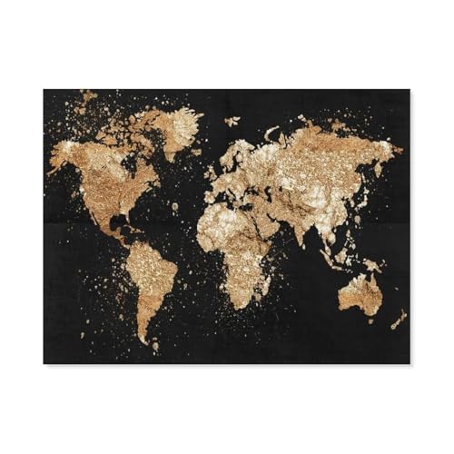 GSBRSNTS Weltkarte，DIY Diamant Stickerei volle Round Bohrer 5d DIY Diamant malerei mosaik dekoration（50 x 60 cm/19.68 x 23.62 Zoll）-B23 von GSBRSNTS