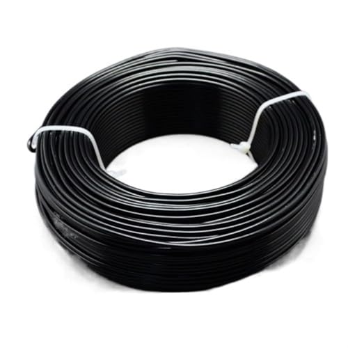 GSCLZ Aluminiumdraht 1 Rolle Aluminiumdraht-Schmuckzubehör zur Schmuckherstellung, DIY-Halsketten und Armbänder, 0,8mm, 1mm, 1,5mm, 2mm, 3,0mm, 4mm, 5mm, 6mm, 23Farben(Black,3.5mm 20m) von GSCLZ