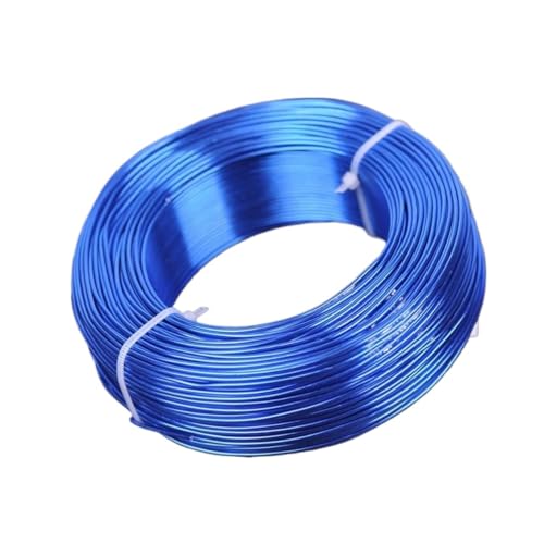 GSCLZ Aluminiumdraht 1 große Rolle 0,8 mm/1 mm/1,5 mm/2 mm/2,5 mm/3,0 mm Aluminium-Weichmetalldraht for Basteln von Schmuck for Selbermachen(Blue,1.0mm (210 Meters)) von GSCLZ