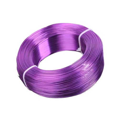 GSCLZ Aluminiumdraht 1 große Rolle 0,8 mm/1 mm/1,5 mm/2 mm/2,5 mm/3,0 mm Aluminium-Weichmetalldraht for Basteln von Schmuck for Selbermachen(Deep Purple,2.0mm (47 Meters)) von GSCLZ