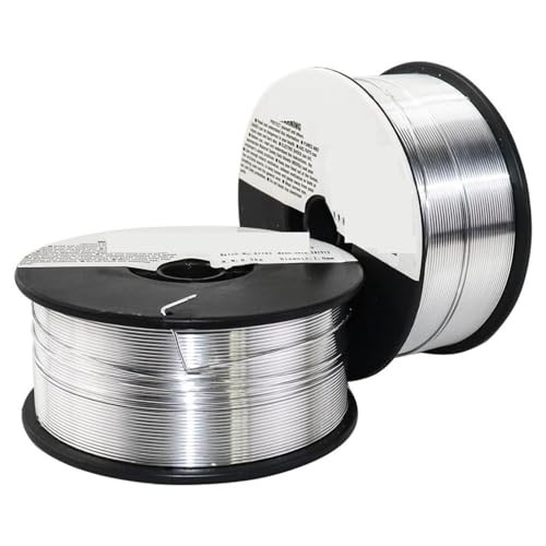 GSCLZ Aluminiumdraht Aluminium-Schweißdraht 0,5 kg 0,8/1,0/1,2 mm D100 mm Gasschild Aluminiumlegierung Schweißmaterial Draht(ER4043 1.2mm) von GSCLZ