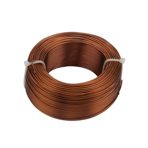 GSCLZ Aluminiumdraht Schmuckzubehör Vergoldeter Aluminiumdraht 1 mm/1,2 mm/1,5 mm/2 mm/2,5 mm/3,0 mm Aluminium-Metalldraht for DIY-Schmuckteile(Dark Brown,2mm 5meter) von GSCLZ