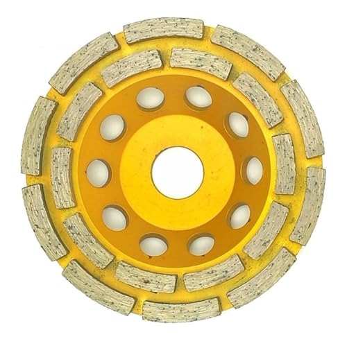 Diamantschleifscheibe, Diamant-Turbine Schleifsche Diamant-Segment-Rad-Scheiben-Schleifbecher Beton Marmor Stein Bodenpolierplatte Zweireihige Schleifscheibe(125mm) von GSHUPIOU