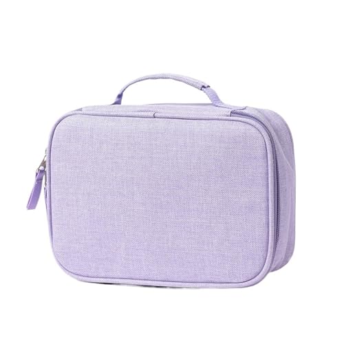 GSJKLSFM Federmäppchen Große Kapazität Aufbewahrungstasche for Buntstifte mit 72 Löchern, Farben, großes Fassungsvermögen, Etui, Halter, Schulbedarf, Schreibwaren(72 Holes Purple) von GSJKLSFM