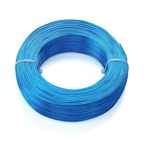 GSJNHY Aluminiumdraht 1 Roll Multi-Colors Aluminum Wire Jewelry Findings for Jewelry Making DIY Necklace Bracelet 0.8mm 1mm 1.5mm 2mm 3mm 4mm 5mm 6mm(DeepSkyBlue,3mm 25m) von GSJNHY