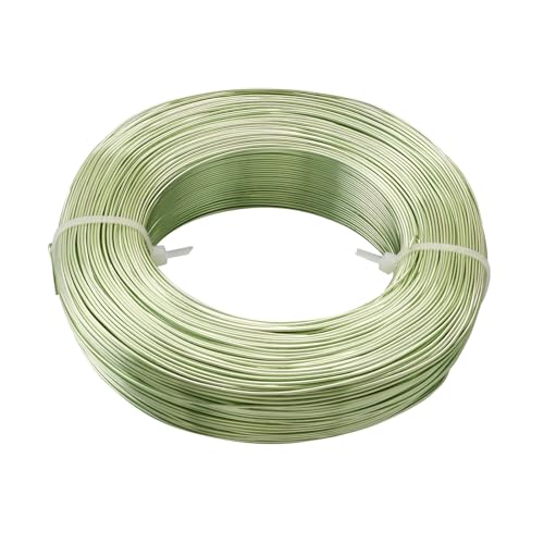 GSJNHY Aluminiumdraht 1 Roll Multi-Colors Aluminum Wire Jewelry Findings for Jewelry Making DIY Necklace Bracelet 0.8mm 1mm 1.5mm 2mm 3mm 4mm 5mm 6mm(LawnGreen,0.8mm 300m) von GSJNHY