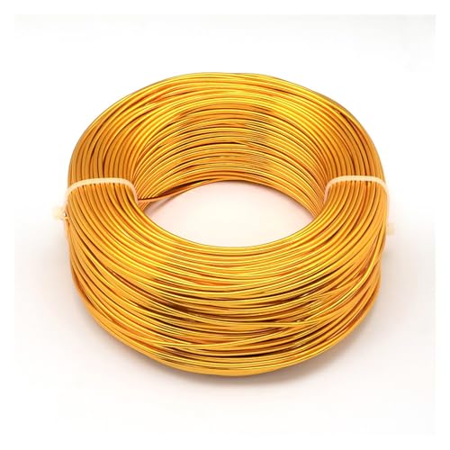 GSJNHY Aluminiumdraht 1 Roll Multi-Colors Aluminum Wire Jewelry Findings for Jewelry Making DIY Necklace Bracelet 0.8mm 1mm 1.5mm 2mm 3mm 4mm 5mm 6mm(Orange,5mm 10m) von GSJNHY