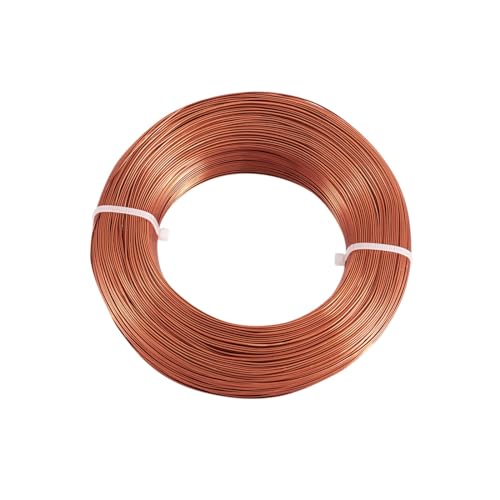 GSJNHY Aluminiumdraht 1 Roll Multi-Colors Aluminum Wire Jewelry Findings for Jewelry Making DIY Necklace Bracelet 0.8mm 1mm 1.5mm 2mm 3mm 4mm 5mm 6mm(Sienna,0.8mm 300m) von GSJNHY