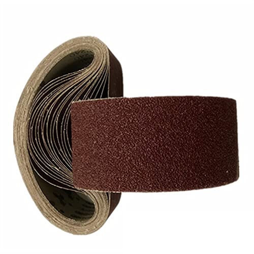 Schleifband Streifen 40-1000 Partikelstreifenband 533x75mm Ring Schleifband Aluminiumoxid Schleifgurt(120#) von GSJNHY
