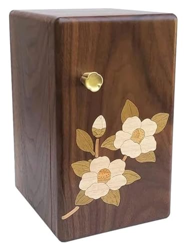 GSUNLEO Schmuck-Organizer-Box, Schmuckkästchen, Schmuck-Reisebox, Schmuckschatulle, mehrschichtige Aufbewahrungsbox, Ohrring, Halskette, Armbanduhr, kleine Schmuck-Aufbewahrungsbox aus Holz von GSUNLEO