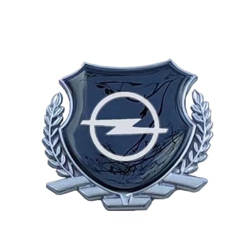 GTFRFD 3D Metall Embleme für Opel Mokka X Auto Chrom Emblem Aufkleber Körper Logo Buchstaben Sticker Zeichen Styling Zubehör Abzeichen,A von GTFRFD