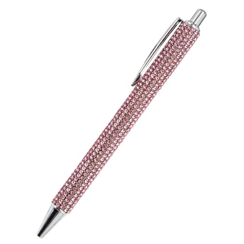 GTFYUDGH 5 Stück Strass Kugelschreiber Set - Glitzernde Stift Kinder, Einziehbarer Tintenstift Für Kinder, Ausgefallener Bling Stift, Kugelschreiber Mit Strasssteinen, Press The Beating Pen von GTFYUDGH