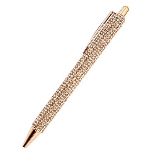 GTFYUDGH 5 Stück Strass Kugelschreiber Set - Glitzernde Stift Kinder, Einziehbarer Tintenstift Für Kinder, Ausgefallener Bling Stift, Kugelschreiber Mit Strasssteinen, Press The Beating Pen von GTFYUDGH