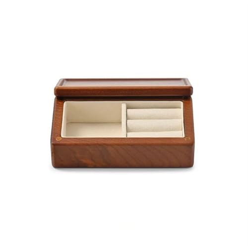 Ringbox Produkt Aufbewahrungsbox für Schmuck aus massivem Holz Aufbewahrungsbox für Schmuck Ohrringe Ring Anhänger Schmuckschachtel Ringboxen für von GTORCZDF