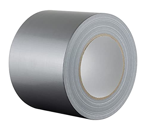 GTSE - Gewebeband Silber - 100 mm x 50 m - strapazierfähiges Panzerband - wasserdichtes Klebeband zum Reparieren, Befestigen, Bündeln, Verstärken und Abdichten - 1 Rolle von GTSE