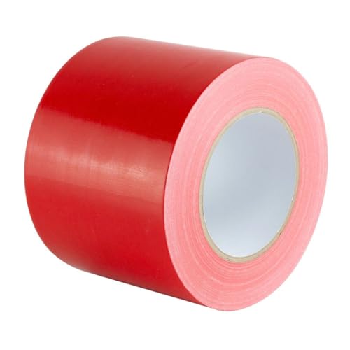 GTSE Rotes Panzerband, breite Rolle, 100 mm x 50 m (4"), strapazierfähig, Mehrzweck-Klebeband, wasserdicht, für DIY-Projekte, Reparaturen, 1 Rolle von GTSE