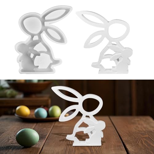 Silikonformen Gießformen, Silikonform Hase 3D Silikonform Ostern Gießformen Silikon Giessformen Silikon Gießform Silikon Ostern Hase Silikonform Frühling Gipsformen Zum Gießen (A) von GUAHKUN