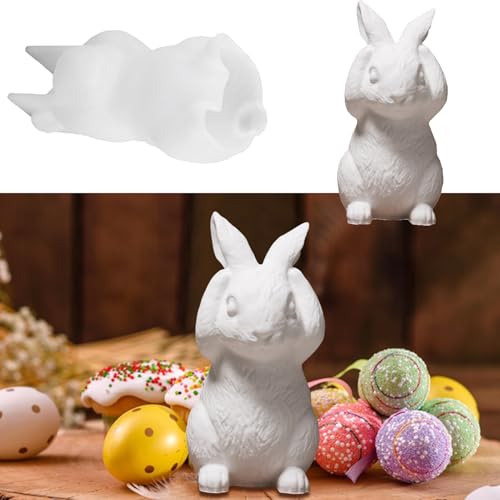 Silikonformen Gießformen Ostern, Silikonform Ostern Hase 3D Silikonform Osterhasen Gießformen Silikon Giessformen Silikon Gießform Silikon Ostern Silikonform Frühling Gipsformen Zum Gießen (B) von GUAHKUN