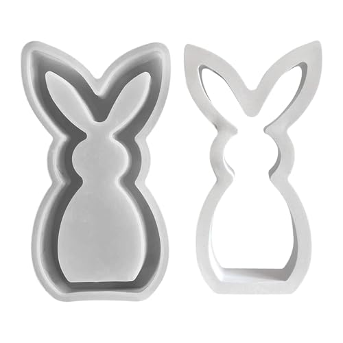 Silikonformen Gießformen Ostern Hase, Silikonform Hase Silikonform Ostern Gießformen Silikon Ostern Gipsformen Zum Gießen Gießform Silikon Ostern Epoxidharz Formen Für Kerzen Gießen (L) von GUAHKUN