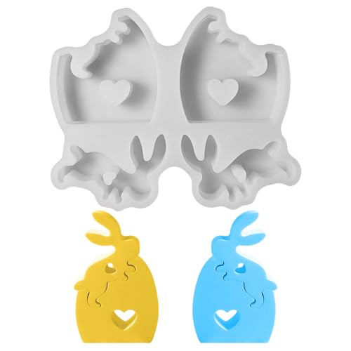 Silikonformen Gießformen Ostern Hase, Silikonform Hase Silikonform Ostern Hase Gießformen Silikon Gießform Ostern Gipsformen Zum Gießen Epoxidharz Formen (C) von GUAHKUN