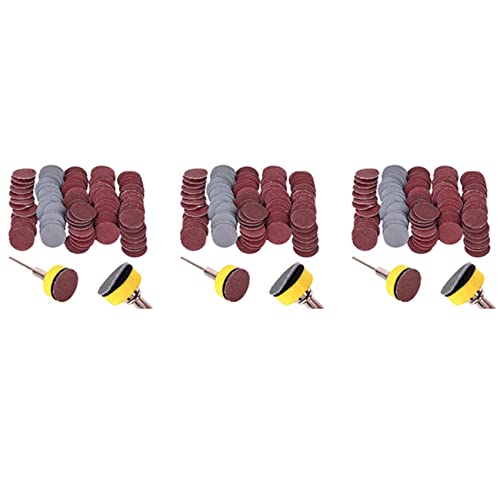 2,5 cm, 300 Stück Schleifscheiben, rund, Schleifpapier, Klettverschluss, Schleifer, Backer von GUIJIALY