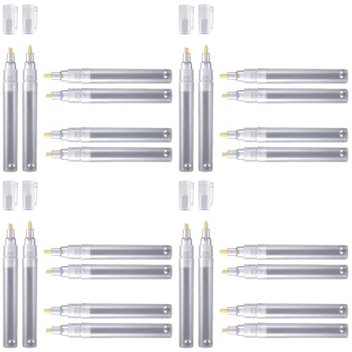 24 leere befüllbare -Farbmarker, nachfüllbar, Lackstift, feine Spitze, Graffiti-Marker, Acrylmarker für Ölgemälde von GUIJIALY