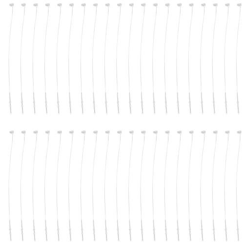 500 Stück weiße Schnappverschlussstifte, Schlaufen, Preisschild-Verschluss, 130 mm von GUIJIALY